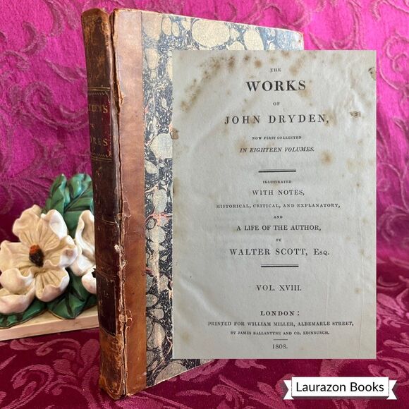 Other - 1808 The Works of John Dryden – Volume XVIII, Printed for William Miller